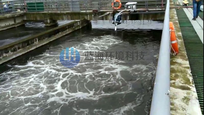 藍海科技 四川某地 推流攪拌曝氣機現場視頻