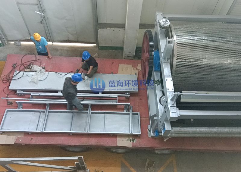 LHZGJ-2500雙網轉鼓擠漿機發貨柳州